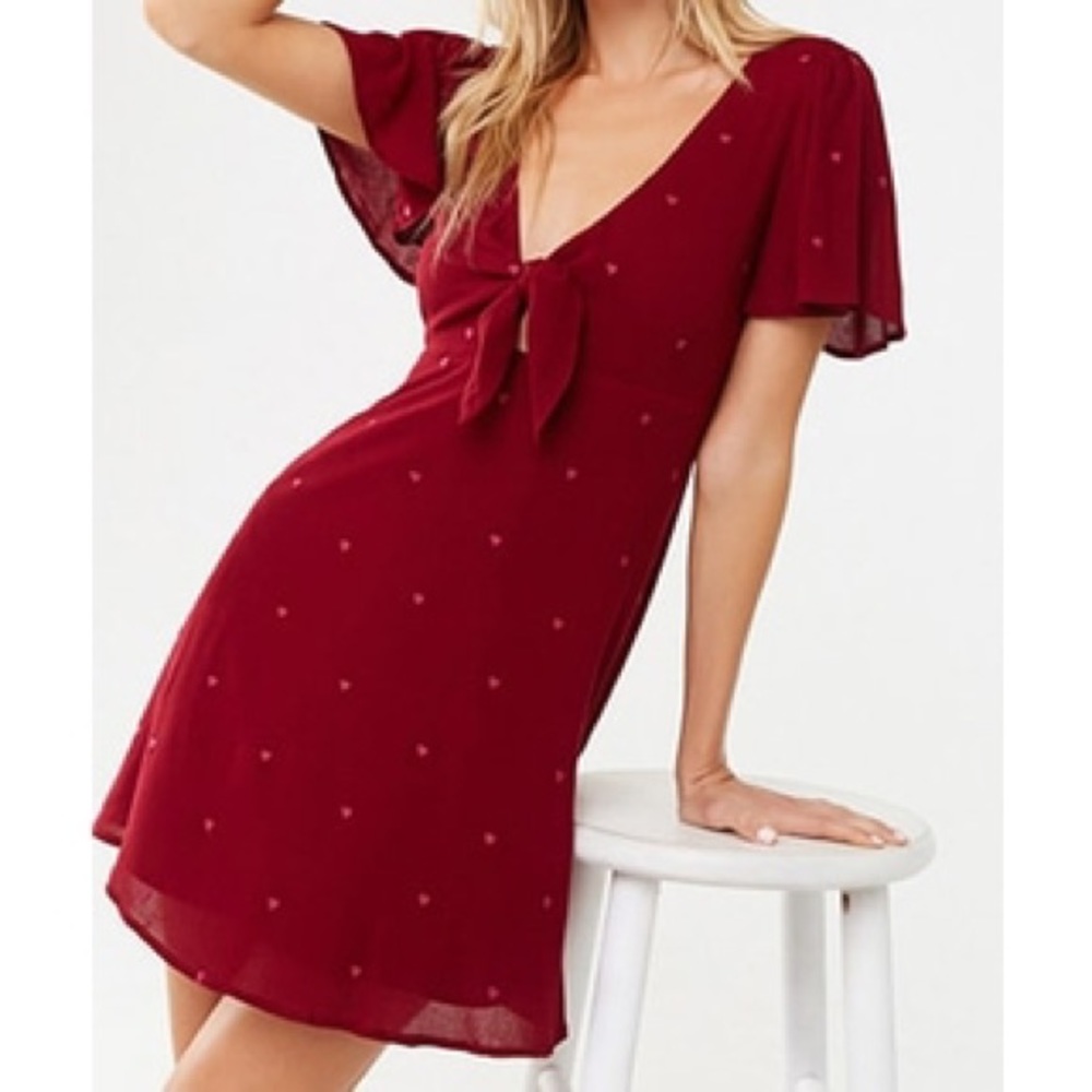 Red A-Line Forever 21 Dress